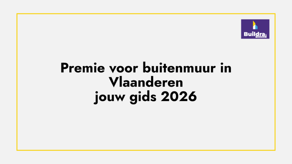 buitenmuur premie buildra